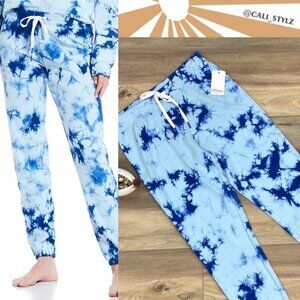 🔸PJ SALVAGE BLUE TIE DYE SWEATPANTS